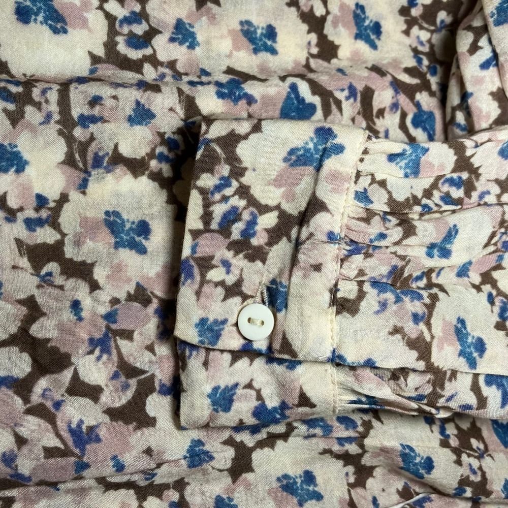 NWT Z Supply XL Floral V-Neck Button Up Long Sleeve Blouse, Retail $79 - Picture 7 of 12